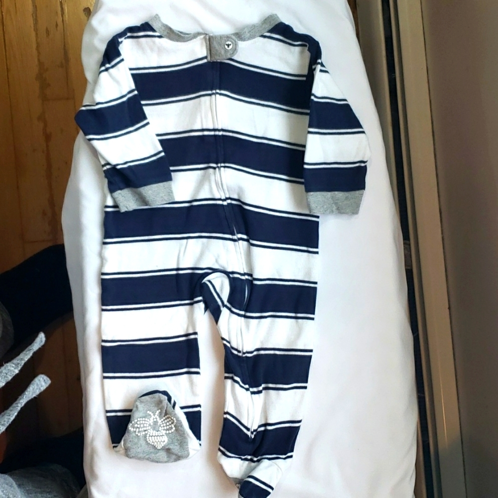Burt's Bees Baby's Sleeper, footies zipper down